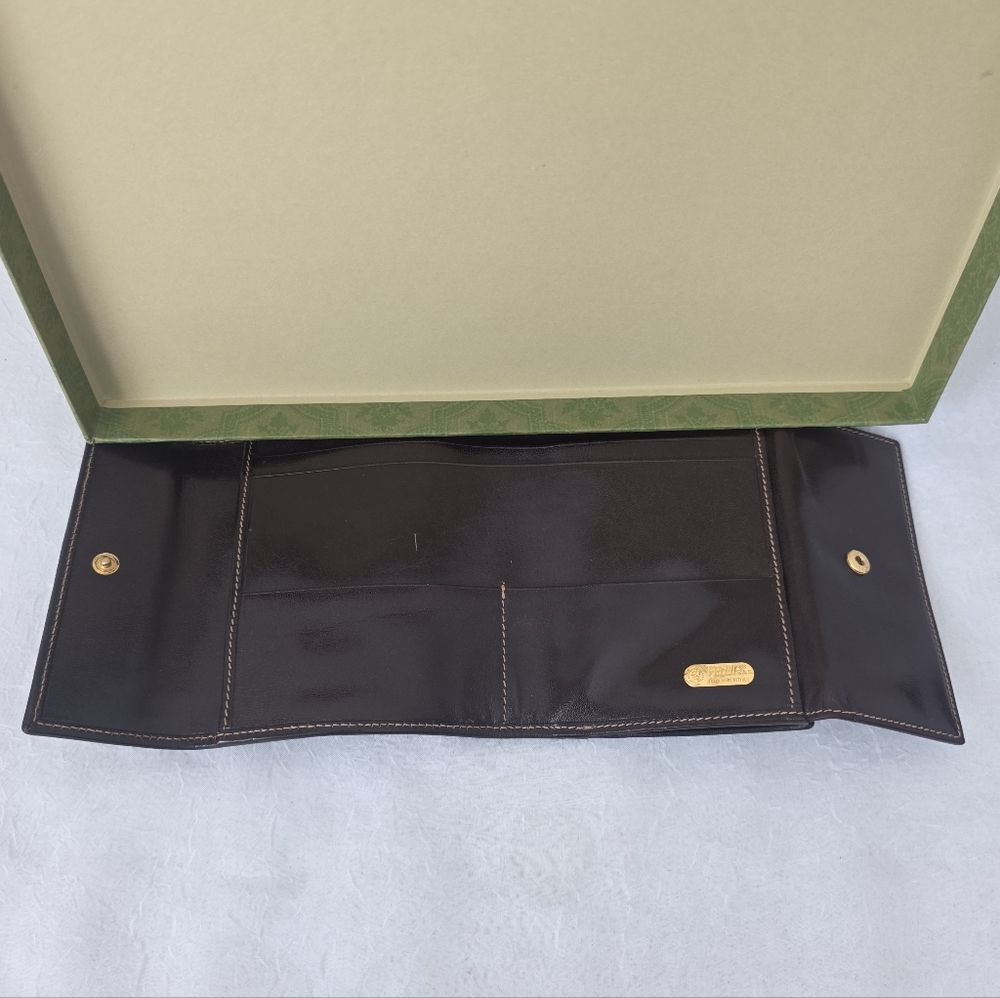 Auth Fendi Zucca Trifold Compact Wallet - Picture 6 of 10